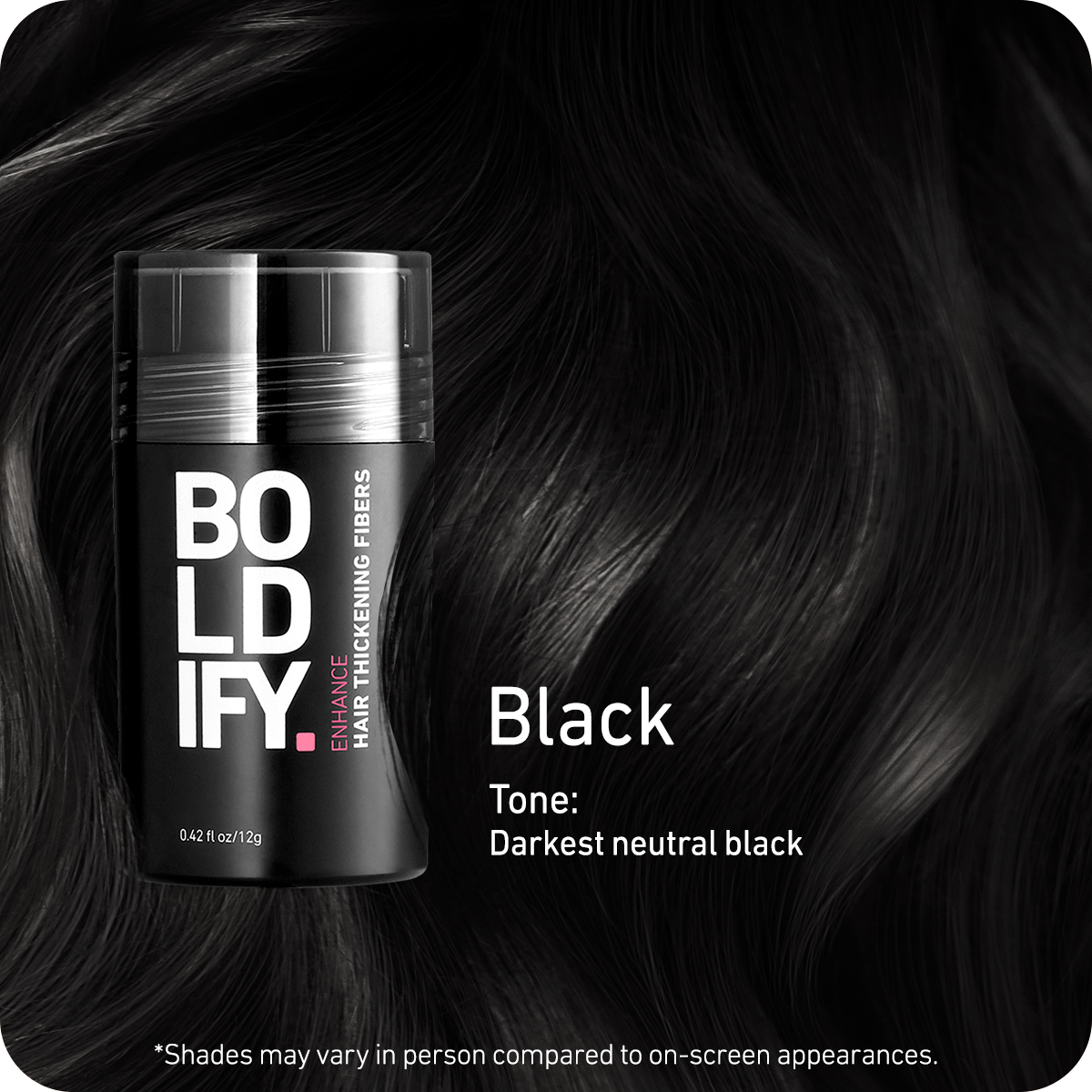 Hair Thickening Fibers Black