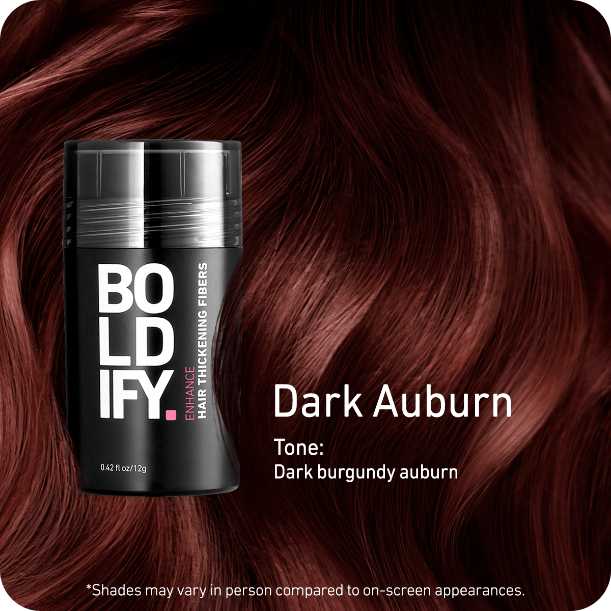 Hair Thickening Fibers Dark Auburn