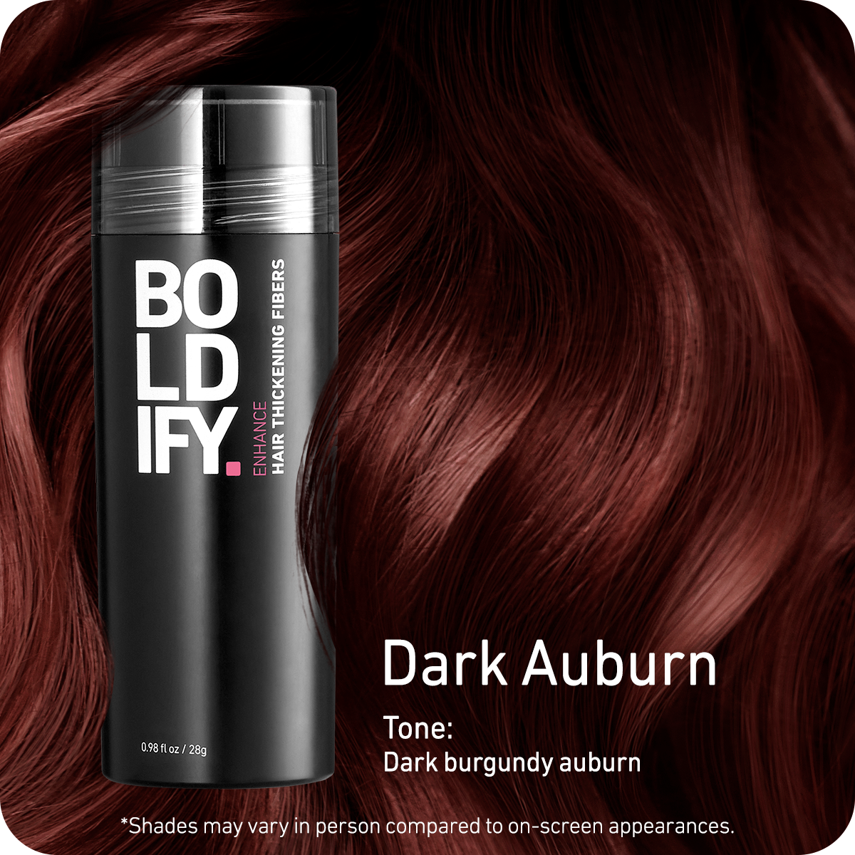 Hair Thickening Fibers Dark Auburn