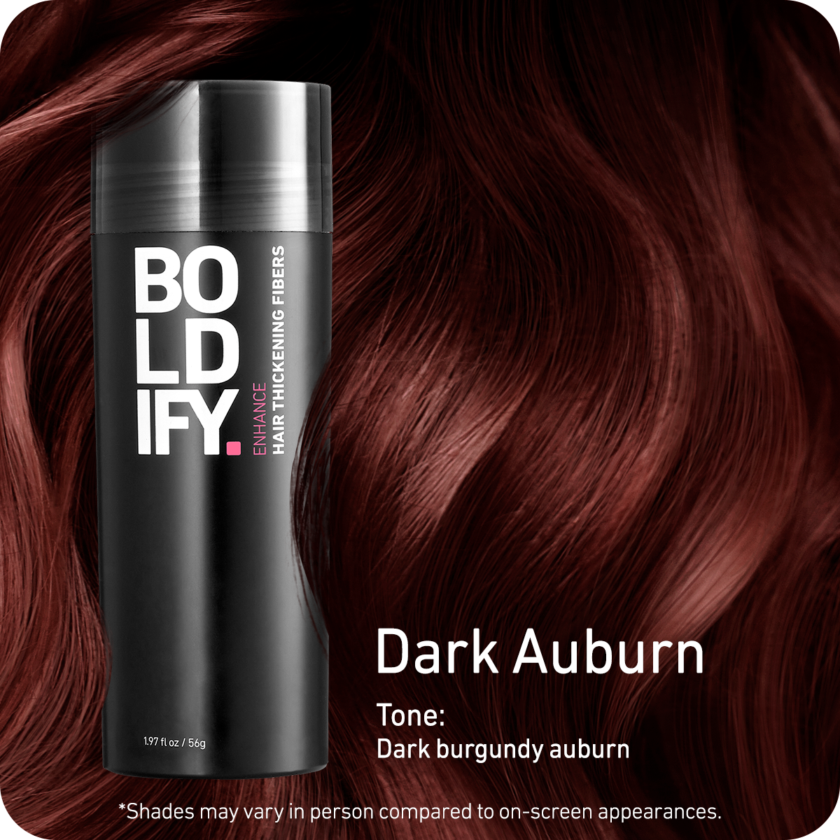 Hair Thickening Fibers Dark Auburn