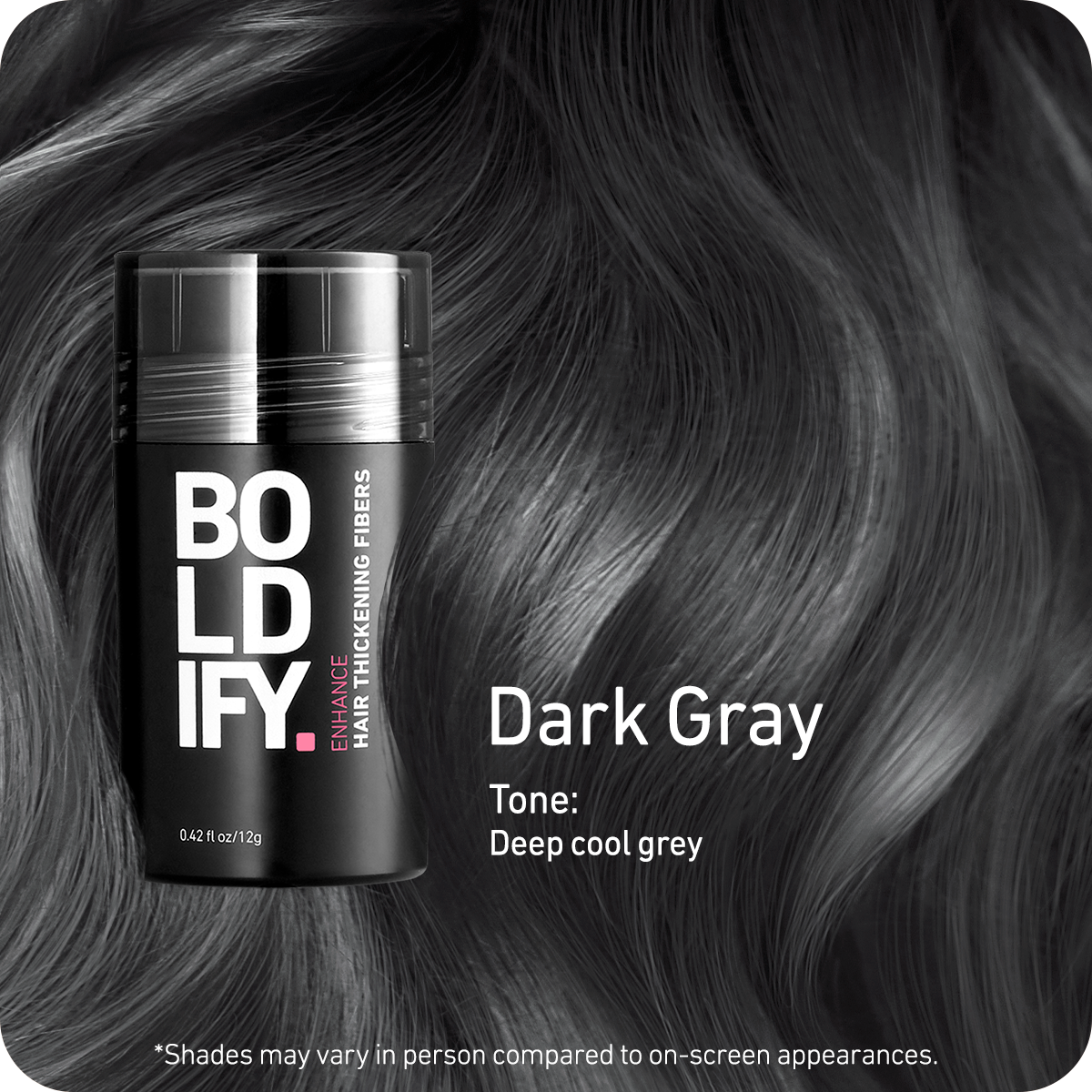 Hair Thickening Fibers Dark Gray