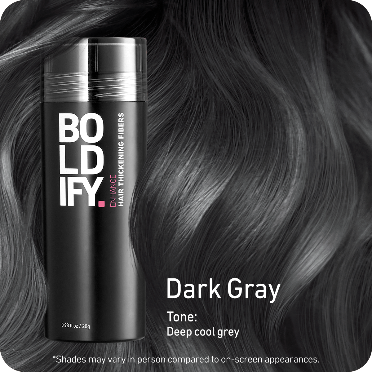 Hair Thickening Fibers Dark Gray