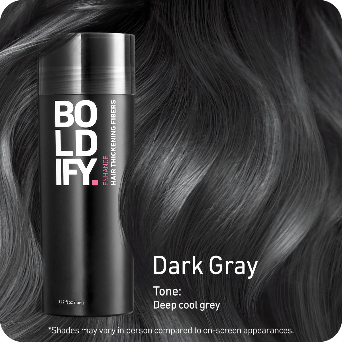Hair Thickening Fibers Dark Gray
