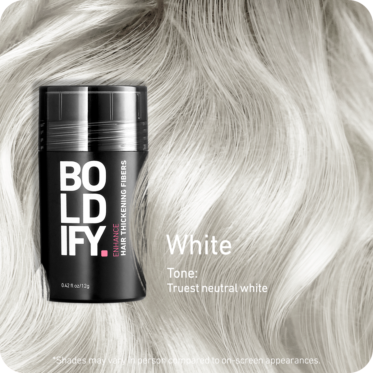 Hair Thickening Fibers White