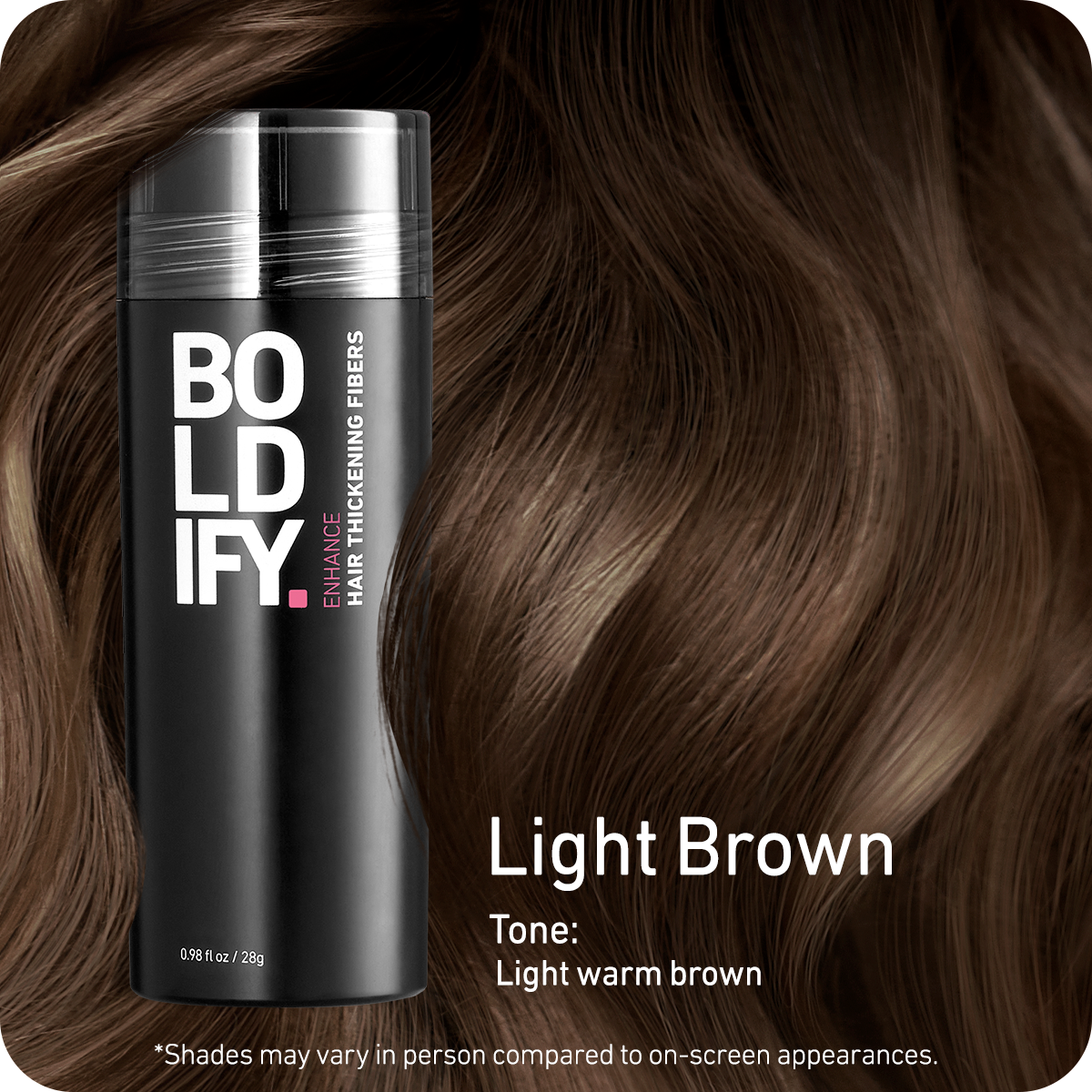 Hair Thickening Fibers Light Brown