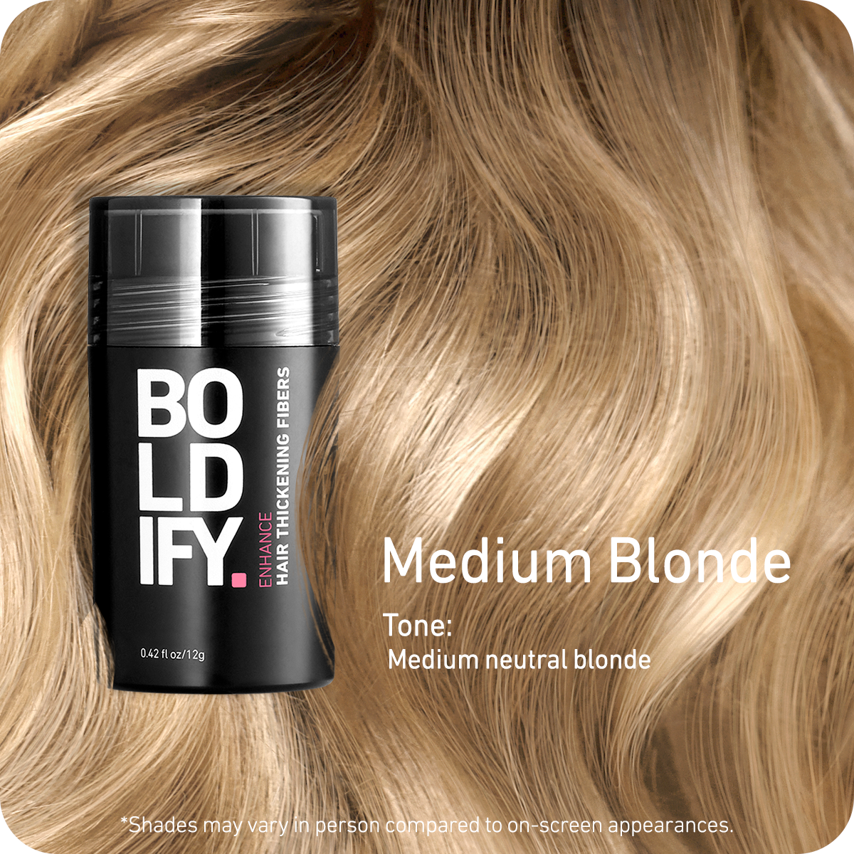 Hair Thickening Fibers Medium Blonde