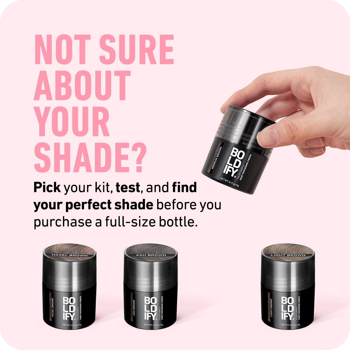 Pick your kit test and find your perfect shade