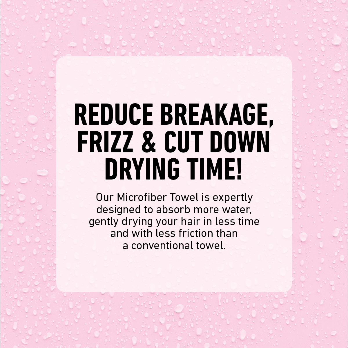 Microfiber Towel Reduce Breakage, Frizz and Cut Down Drying Time
