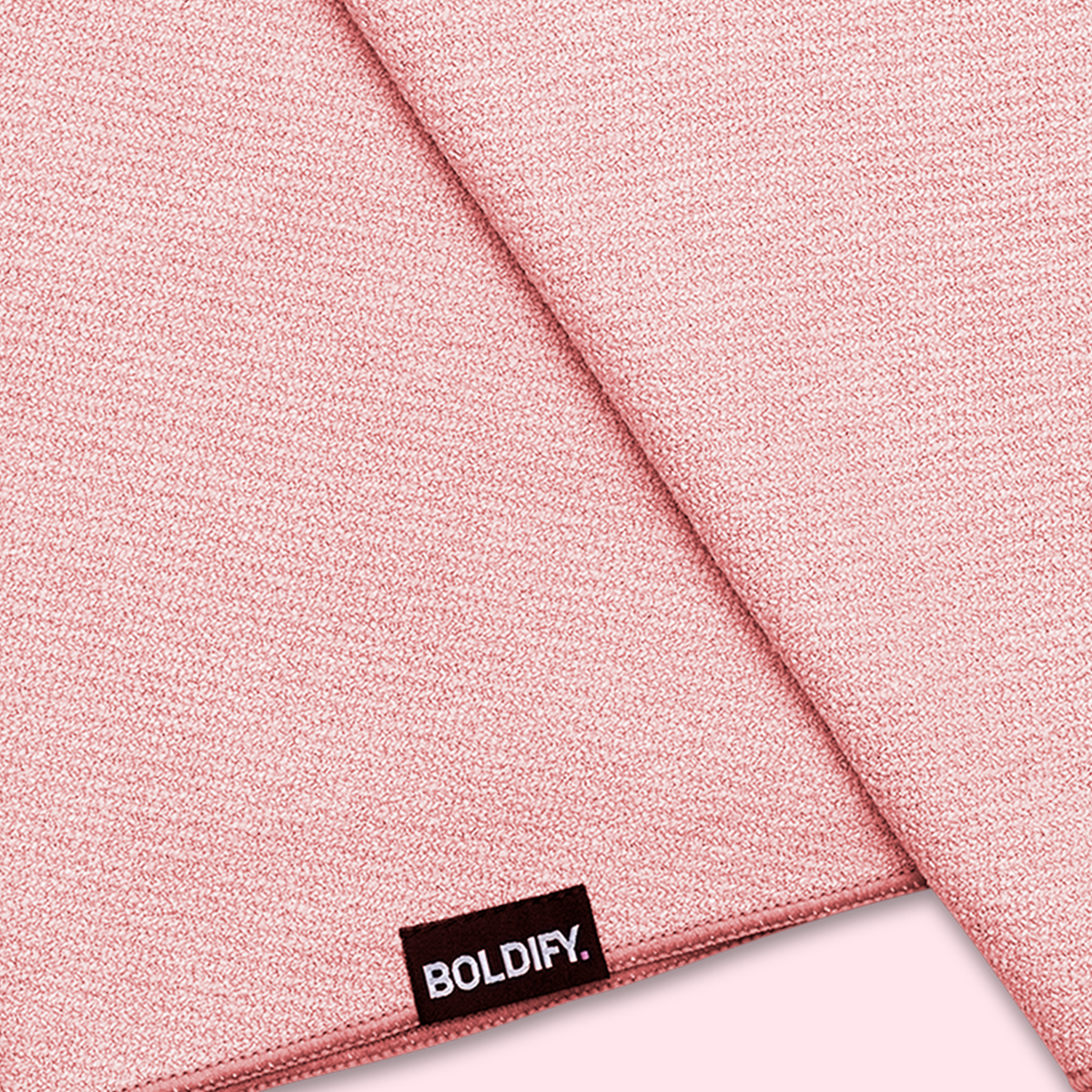 Pink Color Microfiber Towel BOLDIFY
