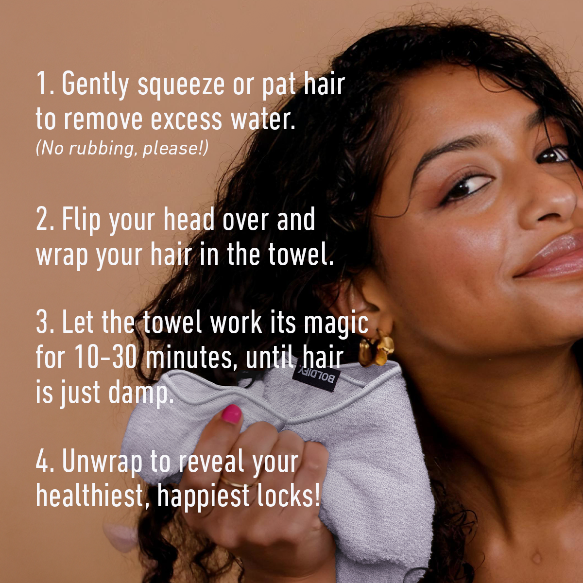 How to use BOLDIFY Microfiber Towel