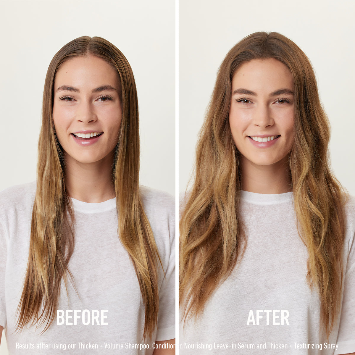 thicken texturizing spray Before & After
