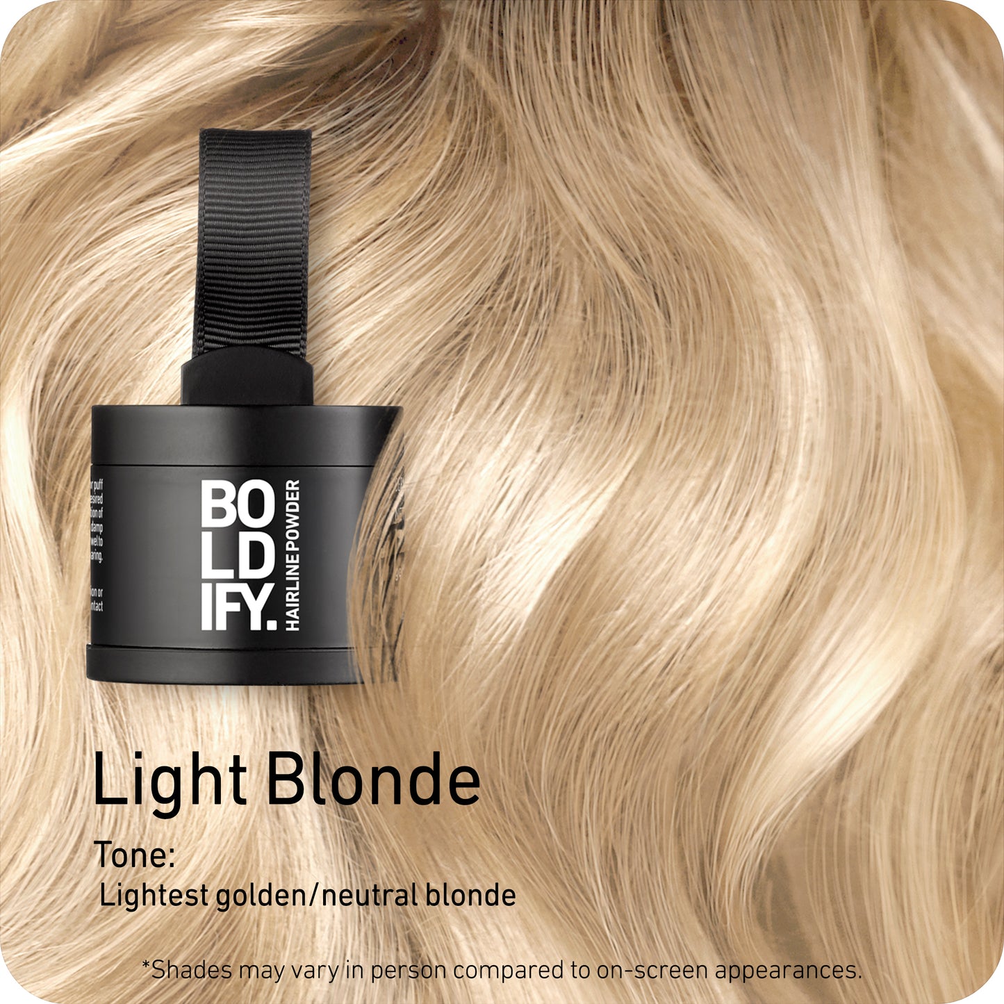 BOLDIFY Root Touch Up Powder with Brush, Covers Thinning Hair & Grays, Water-Resistant