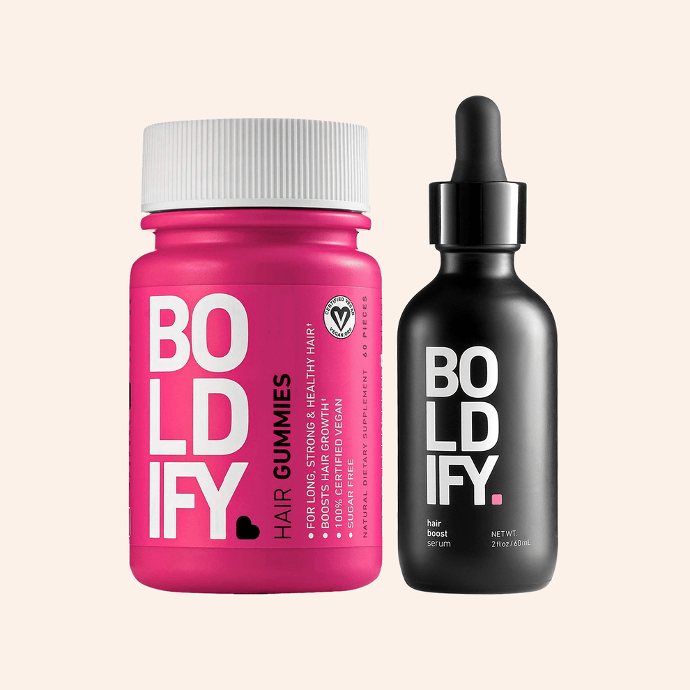 Hair Growth Duo – Gummies & Serum for Stronger Hair | Boldify